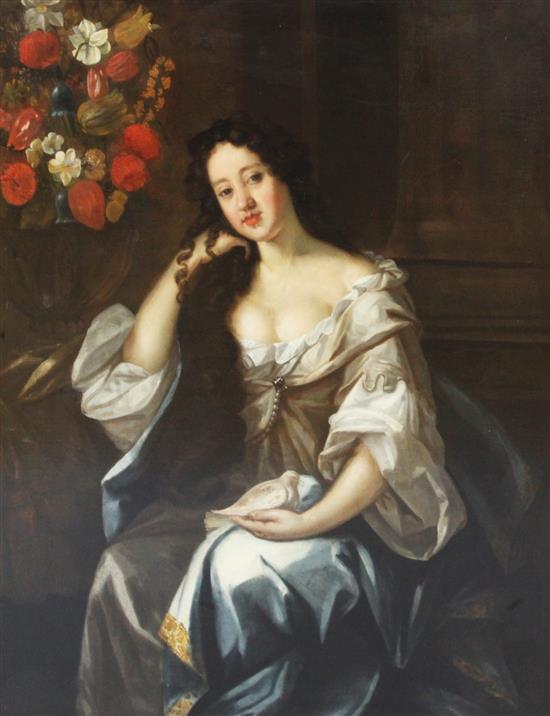 Circle of Willem Wissing (1656-1687) Portrait of a lady thought to be Lucy Walter, Mistress of Charles II, 49.5 x 40in.